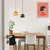 Modern black dome pendant light fixture for kitchen island or dining bar illumination in Australia.