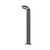 Modern grey CLA Lighting BOL LED hoop bollard light with 3000K warm white light and IP54 rating for Australian garden pathways.