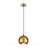 Modern CLA Lighting Vaina Interior Dome Pendant Light in Matte Gold finish, ideal for elegant indoor ambient lighting in Australian homes.