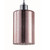 Close-up of an Espejo rose gold cylinder glass pendant light with a decorative dotted effect, ideal for modern Australian interior lighting.