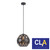 Tuile Matte Black Interior Embossed Tiled Iron Wine Glass Shape Pendant Light with 300mm Shade for Modern Australian Kitchens and Living Areas by CLA Lighting.
