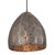 Sari Interior Patterned Ellipse Chrome Steel Ombre Pendant Light with Moroccan Embossed Design for Modern Australian Homes