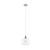 Modern CLA Lighting Pesini Clear Wine Glass Pendant Light with Chrome Highlight and E27 Base for Indoor Home Decor