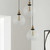 CLA Lighting Pesini Clear Glass Wine Glass Shaped Pendant Light with Antique Brass Highlights for Kitchen Island Lighting Australia