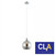 Pesini Interior Wine Glass Pendant Light - Smoked / Chrome