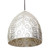Sari Bohemian Interior Embossed Ellipse Chrome Steel Pendant Light for Modern Australian Home Interiors