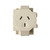 Pack of 10 unbranded 3-pin quick connect single surface sockets for Australian electrical installations.