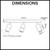 Technical dimension diagram for an outdoor adjustable 3-head bar spotlight showing the 300mm length and 100mm height specifications for Australian landscape lighting.