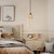 Modern Wine Glass Shape Glass Pendant Light for Bedroom and Indoor Use