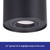 Black CLA Lighting Surface Mount Round Gimbal Ceiling Light with 15 Degree Tilt for Modern Australian Home Interiors