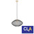 CLA Lighting Golpe Interior Oval Stainless Steel Pendant Light 400mm with Black Mesh Shade and Champagne Gold Highlights for Modern Australian Homes