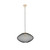 Modern CLA Lighting Golpe Black Stainless Steel Oval Interior Pendant Light with Champagne Gold Highlights for Australian Homes