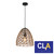 CLA Lighting Canamo Interior Ellipse Hemp Rope and Steel Pendant Light in Natural Brown and Black for Australian Homes