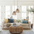 Canamo Ellipse Hemp Rope Pendant Light with Natural Brown Finish and Black Highlights for Australian Interior Living Spaces