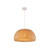 CLA Lighting Canasta Dome Interior Pendant Light with Natural Brown Twisted Weave Bamboo Shade for Coastal or Boho Australian Homes