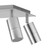 Titanium Finish Outdoor Adjustable 4-Head Square Base Spot Light with GU10 Lamp Holders for Modern Australian Homes and Patios