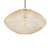 Modern small oval stainless steel pendant light with a champagne gold mesh shade and 400mm diameter for interior decor in Australia.