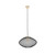 CLA Lighting Golpe Interior 600mm Oval Stainless Steel Pendant Light in Matte Black with Champagne Gold Highlights for Australian Modern Homes