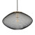 Modern Golpe 600mm Black Oval Stainless Steel Mesh Pendant Light with Champagne Gold Highlights by CLA Lighting for Australian Interior Spaces