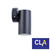 Black CLA Lighting Pillar Fixed Single Head Outdoor Wall Down Light with GU10 Base for Australian Patios and Entrances