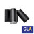 CLA Lighting SEC Series Matte Black Double Adjustable Outdoor Wall Pillar Light with Tri-CCT LED and PIR Motion Sensor for Australian Security Lighting.