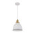 Cerema Interior Ellipse Pendant Light with White Metal Shade and Antique Brass Lamp Holder for Australian Home Interiors