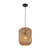 CESTA Bohemian Interior Cylinder Brown and Natural Bamboo Cage Pendant Light for Modern Australian Home and Office Interiors