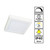 Modern Square White LED Surface Mounted Oyster Light with Dimmable Tri-CCT and 1550 Lumens for Contemporary Australian Home Interiors