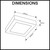 Technical dimension diagram for the Nella 225mm surface mounted LED oyster light showing technical specifications for Australian residential and commercial lighting installations.