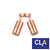 CLA Lighting Outdoor Adjustable Round 2-Head Copper Spotlight with IP65 Rating for Australian Gardens and Pathways