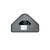 CLA Lighting Bol Series Grey Triangular LED Bollard Light 800mm - Modern Outdoor Pathway and Landscape Lighting Australia