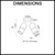 Technical dimension diagram for the CLA Lighting double adjustable round 2-head outdoor spotlight for Australian homes