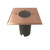 CLA Lighting Square Solid Copper Outdoor Recessed Inground Up Light with IP67 Waterproof Rating for Australian Landscape and Driveway Lighting.