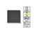 Black CLA Lighting Square Black Aluminium LED Wall Mounted Pillar Light for Outdoor Pathways and Exteriors in Australia