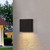 CLA Lighting PDL Black 12V 3W Square LED Exterior Surface Mounted Wall Pillar Light, IP65 Waterproof Outdoor Lighting for Pathways and Patios Australia.