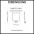 Technical dimension diagram for 12V LED recessed in-ground deck lights showing cutout and depth specifications for Australian outdoor landscape installations.