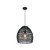 Black CLA Lighting COUP1 Ellipse Rattan Pendant Light with Matte Black Hardware for Bohemian and Coastal Interior Design Australia
