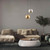 CLA Lighting Roche Interior Wine Glass Shape Satin Chrome Glass Pendant Light for Modern Australian Living Rooms and Kitchens
