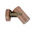 Exterior Aged Copper Single Adjustable Wall Pillar Spot Light with Anti-Glare Honeycomb Louver for Australian Coastal Homes