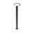 Horus Matte Black Oval LED Bollard Light 9W 3000K Warm White 800mm Height for Australian Outdoor Landscapes and Pathways