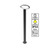 Horus 800mm Matte Black Oval LED Bollard Light with 9W 3000K Warm White Lamp for Outdoor Garden Pathways and Driveways Australia
