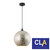 Roche Interior Wine Glass Shape Satin Chrome 300mm Pendant Light with Crackle Glass Shade for Australian Homes