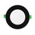 Round Matte Black 95mm Clip Changeable Faceplate Ring for NOVADLUX02 Downlights by CLA Lighting - Australia