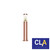 CLA Portus 6W LED 500mm Round Polished Copper Bollard Light with 3000K Warm White Light for Australian Outdoor Pathways and Landscapes.
