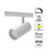 White CLA Lighting 4 Wire 3 Circuit LED Tri-CCT Dimmable Adjustable Track Head for modern Australian commercial and residential interiors.