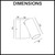 Technical dimension diagram for the SEC series single tri-CCT LED outdoor wall pillar light showing the adjustable head measurements for Australian landscape lighting.