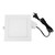 SlickTRI LED downlight with square frame and remote driver, 155mm cut-out size for modern Australian home lighting.