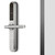 Auslock Slim Series Silver Smart Door Lock S31B with fingerprint recognition and slim 38mm design for narrow frame aluminum or wooden doors in Australia.