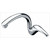 Top view of Della Francesca Cosmo chrome goose neck mixer tap for modern Australian kitchens and laundries.