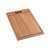 Sapele Mahogany Wood Cutting Board with Integrated Handle for Kitchen Sink Workstations